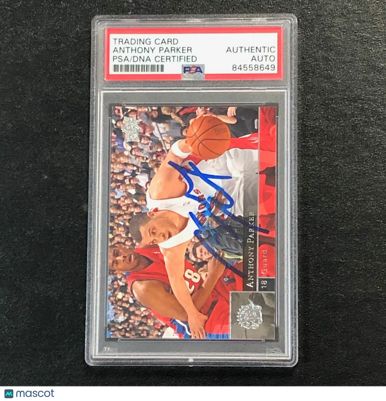 2009-10 Upper Deck #184 Anthony Parker Signed Card AUTO PSA Slabbed Raptors
