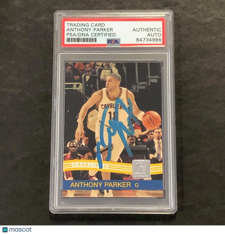 2010-11 Panini Donruss #50 Anthony Parker Signed Card AUTO PSA Slabbed Cavaliers