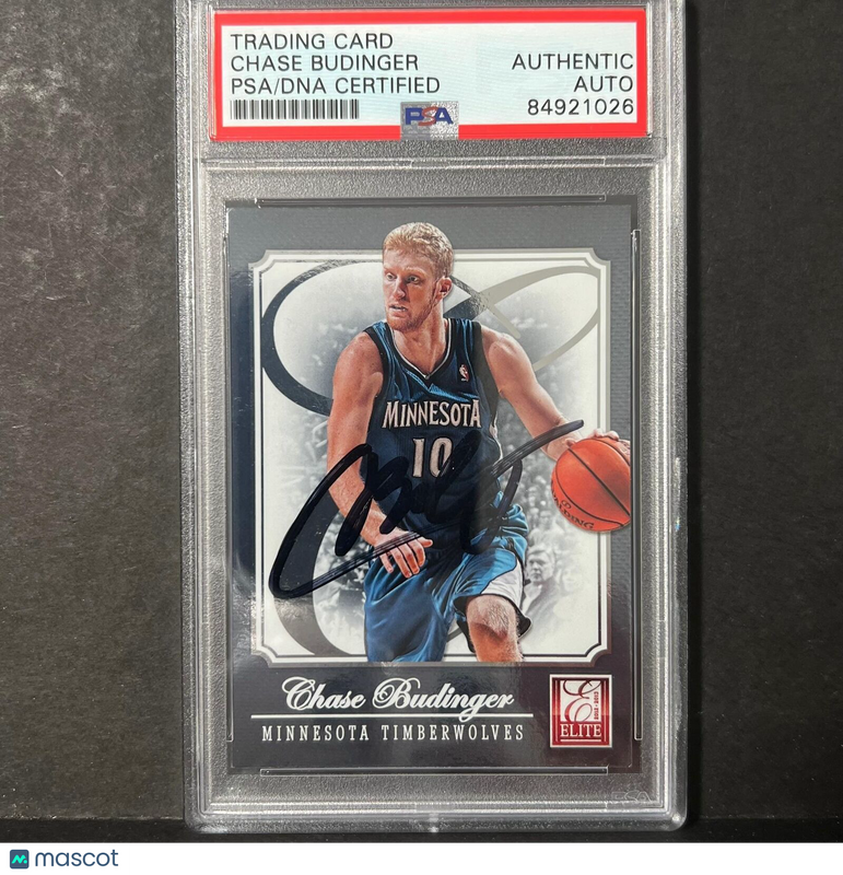 2014-15 NBA Hoops #89 Chase Budinger Signed Card AUTO 10 PSA/DNA Slabbed Timberw