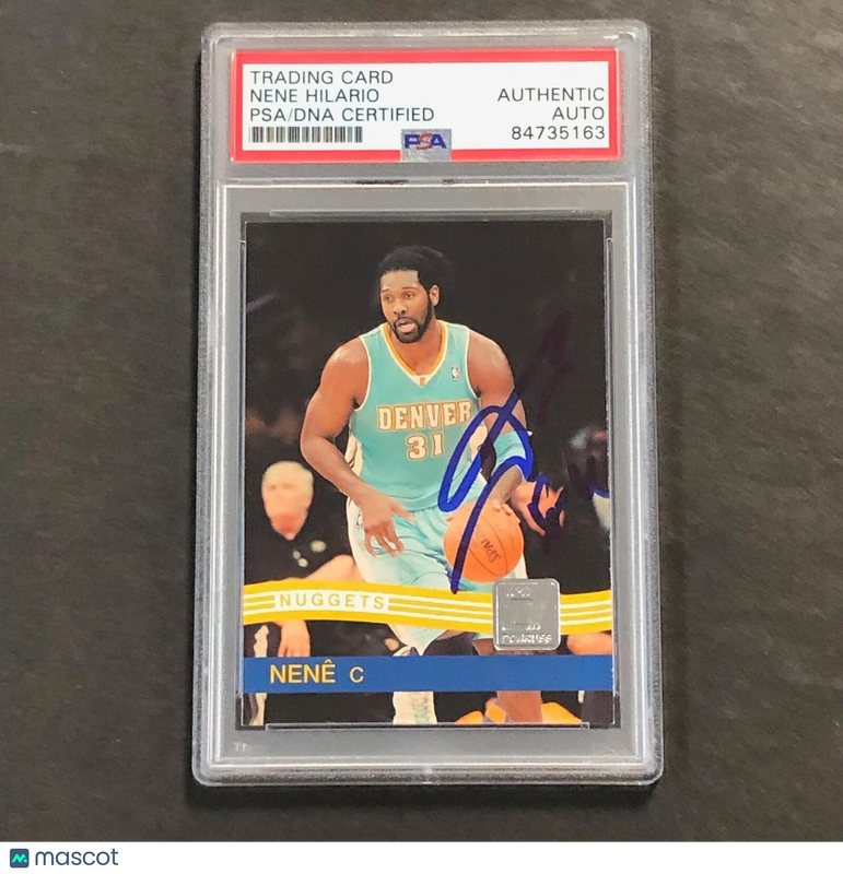 2010-11 Panini Donruss #117 Nene Signed AUTO PSA Slabbed Nuggets