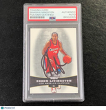 2006-07 Topps Triple Threads #75 Shaun Livingston Signed Card AUTO PSA Slabbed C