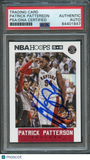 2015-16 NBA Hoops #196 Patrick Patterson Signed Card AUTO PSA Slabbed Raptors