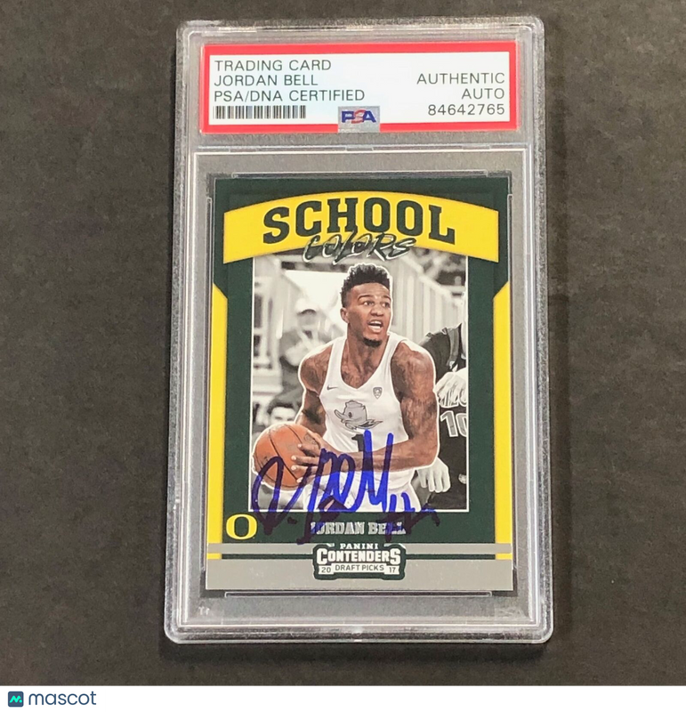 2017 Contenders Draft Picks Game Day #32 Jordan Bell Signed Card AUTO 10 PSA Sla