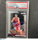 2018-19 Panini Prizm #64 Ryan Anderson Signed Card AUTO PSA Slabbed Rockets