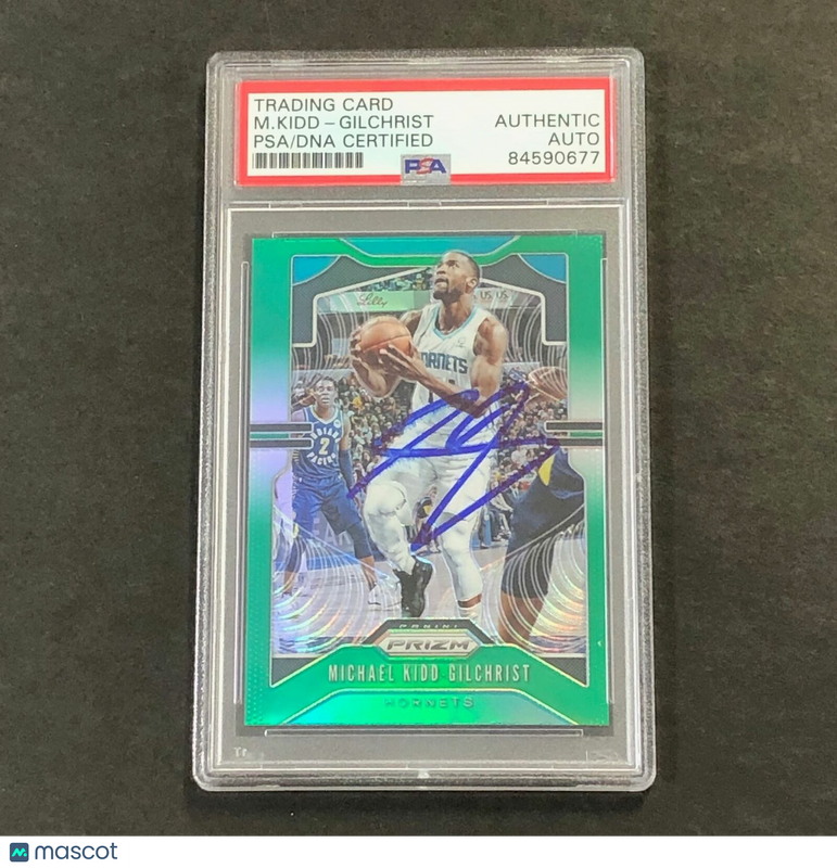 2019-20 Panini Prizm #56 Michael Kidd-Gilchrist Signed Card AUTO PSA Slabbed Hor