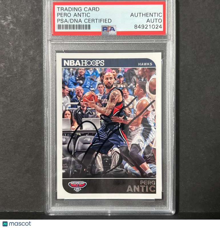 2013-14 Panini Pinnacle #20 Pero Antic Signed Card AUTO PSA Slabbed Hawks