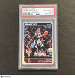 2014-15 NBA Hoops #198 129/399 Ersan Ilyasova Signed Card AUTO PSA Slabbed Bucks