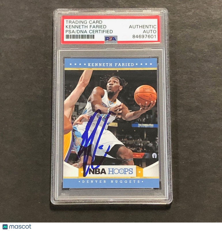 2012-13 NBA Hoops #242 Kenneth Faried Signed AUTO PSA Slabbed Nuggets