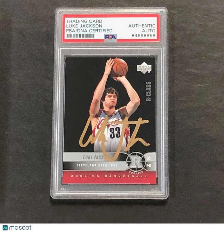 2004-05 Upper Deck Basketball #99 Luke Jackson Signed Card AUTO PSA Slabbed RC C