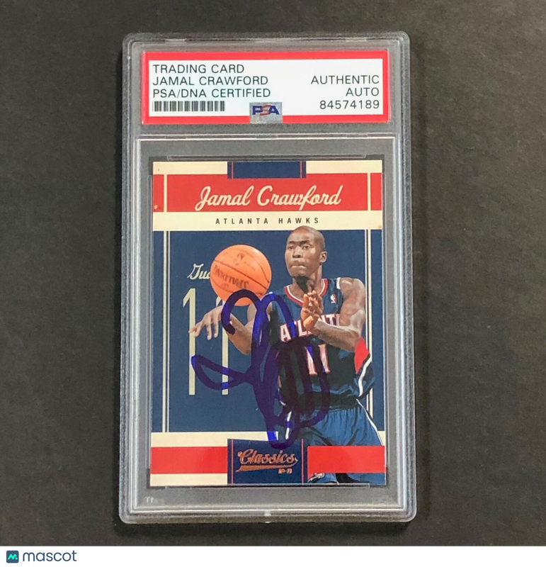 2010-11 Classics Timeless Tributes #91 Jamal Crawford Signed Card AUTO PSA Slabb