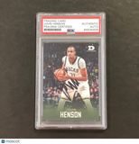 Daktronics Basketball John Henson Signed Card Auto PSA Slabbed Bucks
