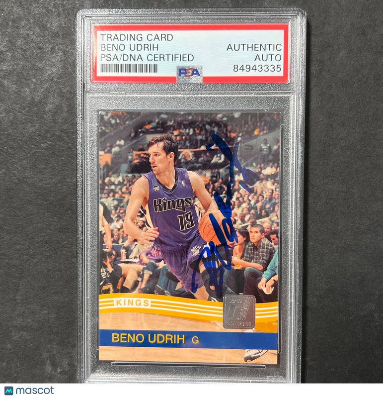 2010 Panini #226 Beno Udrih Signed Card AUTO PSA Slabbed Kings