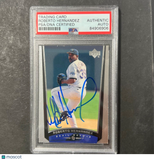 1999 Upper Deck #495 Roberto Hernandez Signed Card AUTO PSA/DNA Slabbed Rays