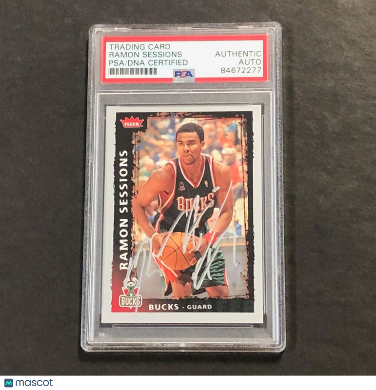 2008-09 Fleer #85 Ramon Sessions Signed AUTO PSA Slabbed Bucks
