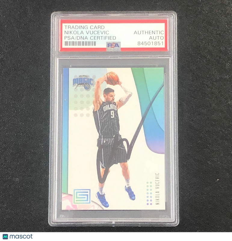 2018-19 Panini Status #99 Nikola Vucevic Signed Card AUTO PSA Slabbed Magic