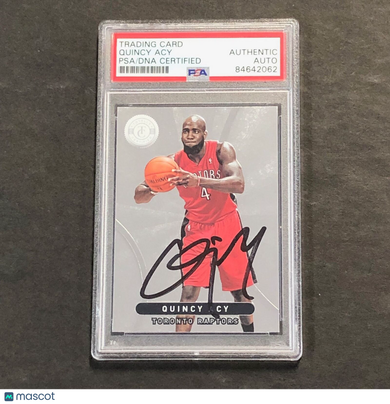 2012-13 Totally Certified #295 Quincy Acy Signed Card AUTO PSA Slabbed Raptors