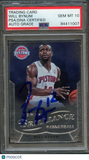 2012-13 Panini Brilliance #66 Will Bynum Signed Card AUTO 10 PSA Slabbed Pistons