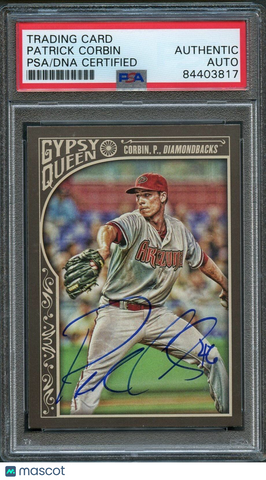 2015 Topps Gypsy Queen #224 Patrick Corbin Signed Card PSA Slabbed Auto Dbacks