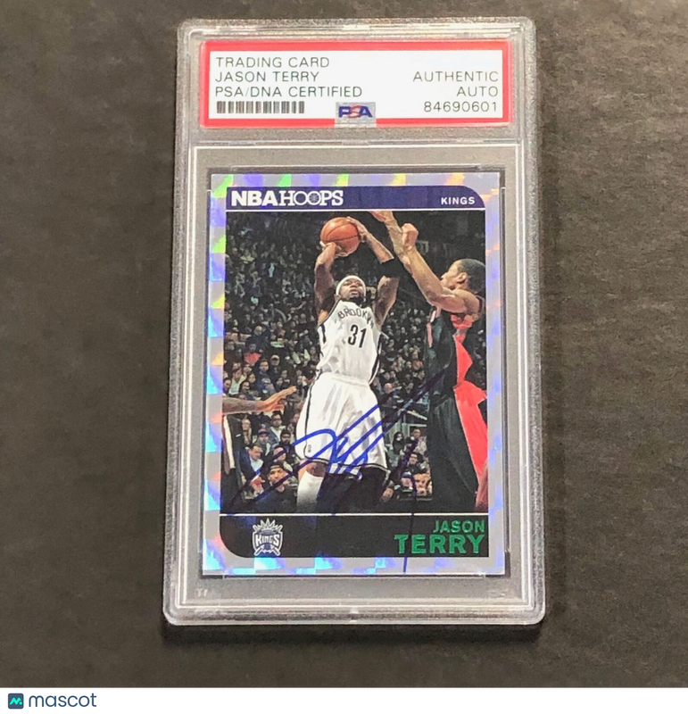 2014-15 Panini NBA Hoops #246 Jason Terry Signed Card PSA Slabbed Kings