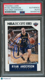 2015-16 NBA Hoops #158 Ryan Anderson Signed Card AUTO PSA Slabbed Pelicans