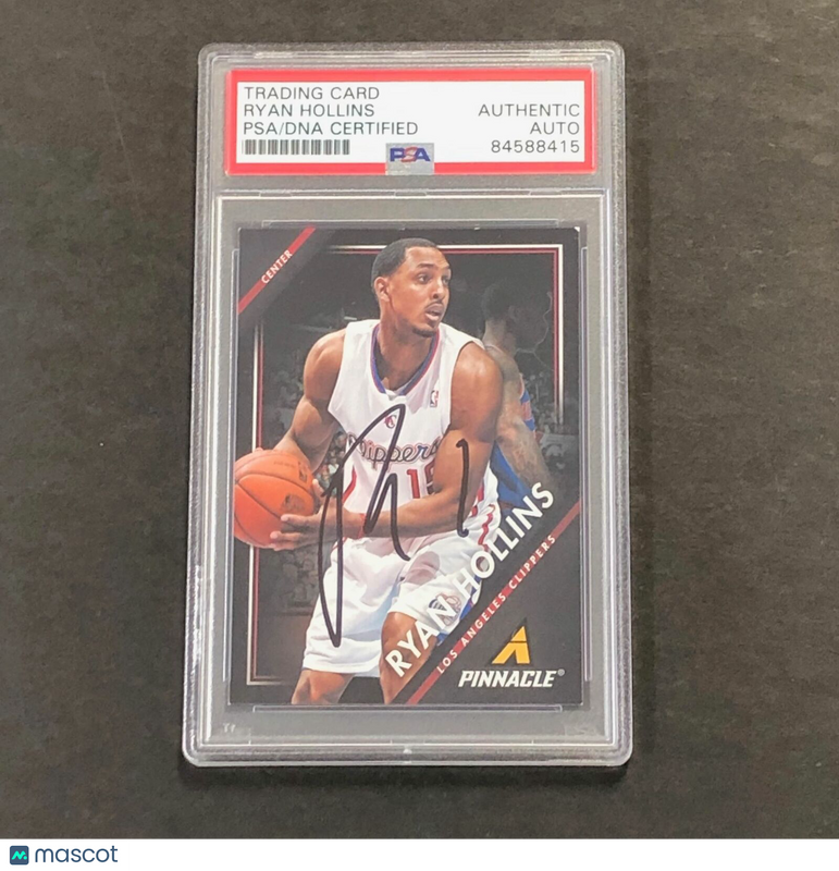 2013-14 Pinnacle Basketball #248 Ryan Hollins Signed Card AUTO PSA Slabbed Clipp