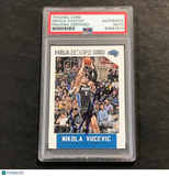 2015-16 NBA Hoops #116 Nikola Vucevic Signed Card AUTO PSA Slabbed