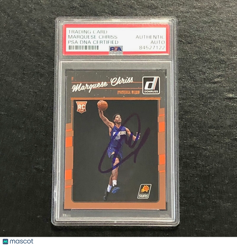 2016-17 Panini Donruss #158 Marquese Chriss Signed Card AUTO PSA Slabbed RC Suns