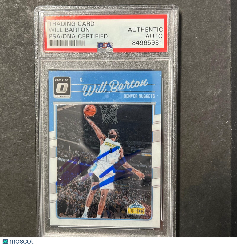 2016-17 Donruss #88 Will Barton Signed Card AUTO PSA Slabbed Nuggets