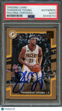 2017-18 Panini Donruss #59 Thaddeus Young Signed Card AUTO PSA Slabbed Pacers