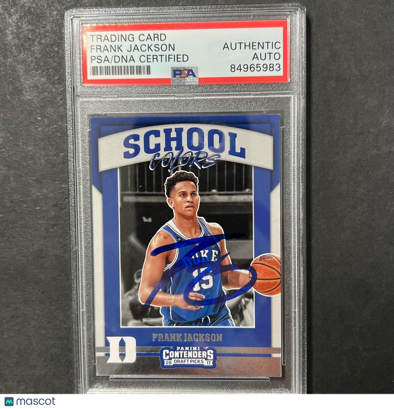 2017-18 Panini Contenders Draft Picks #22 Frank Jackson Signed Card AUTO PSA Sla