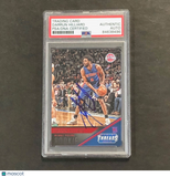 2015-16 NBA Panini Threads #197 Darrun Hilliard Signed Card AUTO PSA Slabbed RC