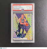 2019-20 Panini Mosaic #74 Dwight Powell Card AUTO PSA Slabbed Mavericks