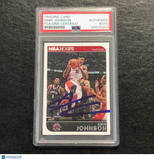 2014-15 NBA Hoops #238 Amir Johnson Signed Card AUTO PSA Slabbed Raptors