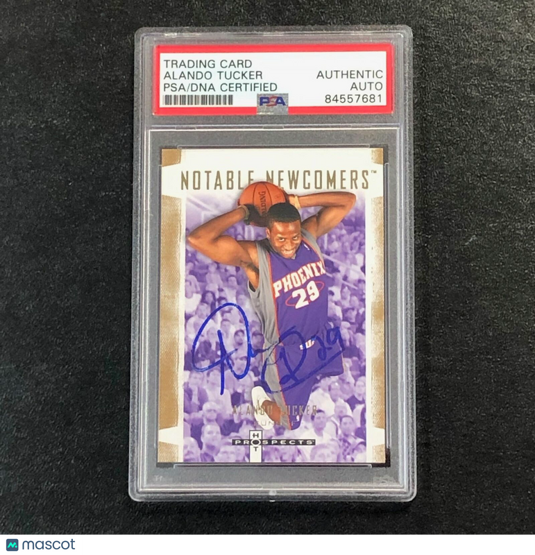 2007-08 Fleer Hot Prospects #14 Alando Tucker Signed Card Auto PSA Slabbed Suns