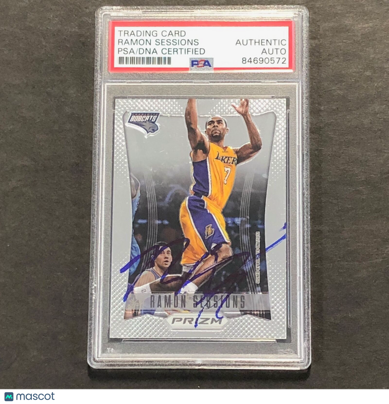 2012-13 Panini Prizm #58 Ramon Sessions Signed AUTO PSA Slabbed Bobcats