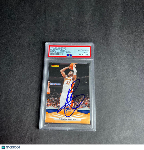 2009-10 Panini #256 Ronny Turiaf Signed Card AUTO PSA Slabbed Warriors