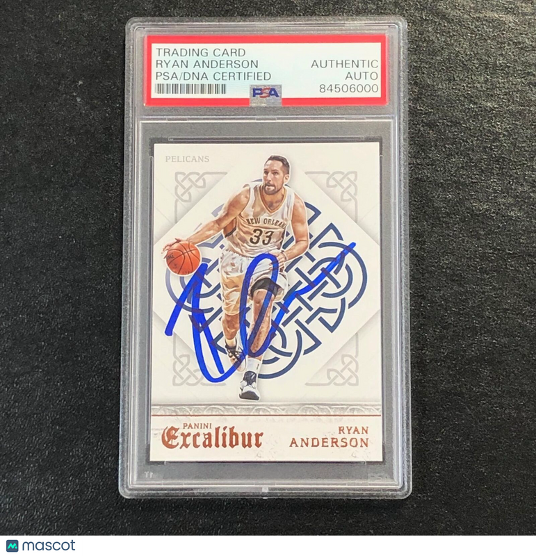 2015-16 Panini Excalibur #148 Ryan Anderson Signed Card AUTO PSA Slabbed Pelican