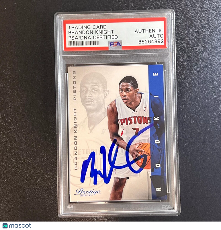 2012-13 Panini Prestige #153 Brandon Knight Signed Card AUTO PSA Slabbed Pistons