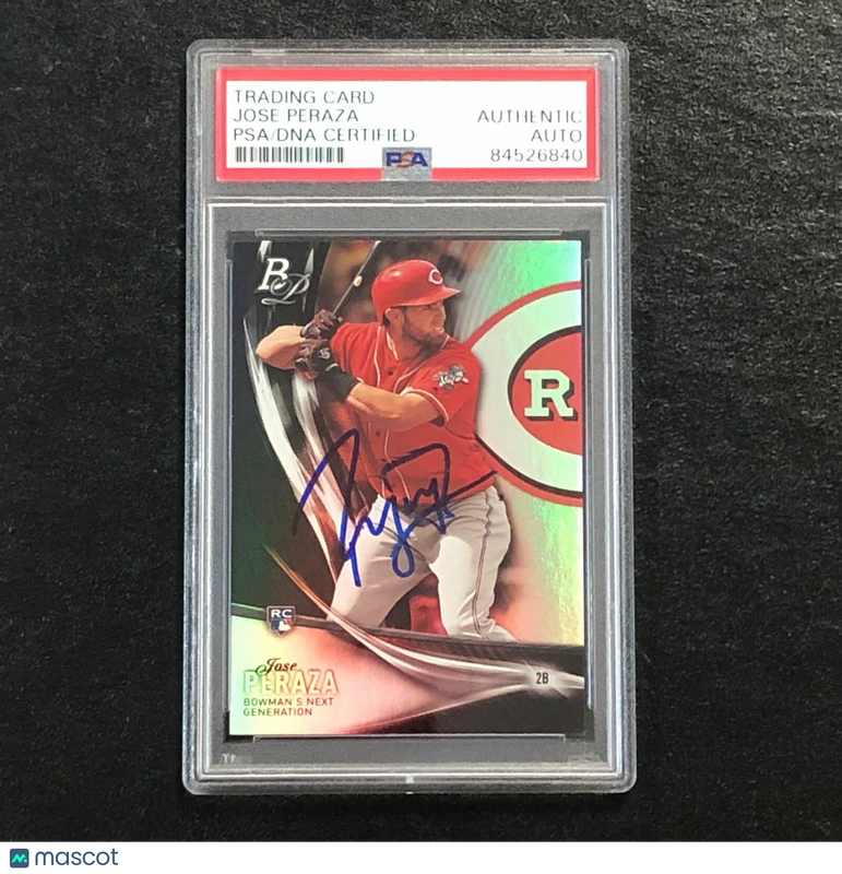 2016 Bowman Platinum Next Generation #NG8 Jose Peraza Signed Card PSA Slabbed Au