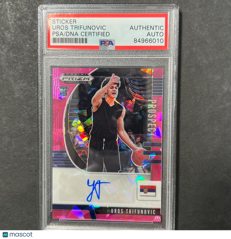 2020 Panini Prizm Draft Picks Uros Trifunovic Signed PSA Slabbed Serbia