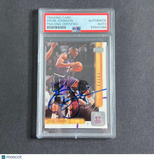 2000-01 NBA Hoops #97 Ervin Johnson Signed Card AUTO PSA Slabbed Bucks