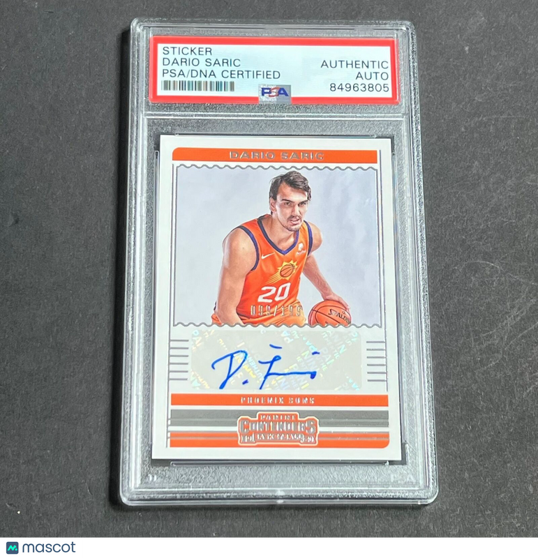 2019-20 Panini Contenders #CA-DSR Dario Saric Signed Card AUTO PSA Slabbed Suns
