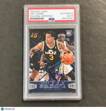 2013-14 Panini Basketball #188 Trey Burke Signed Card AUTO PSA Slabbed Jazz RC
