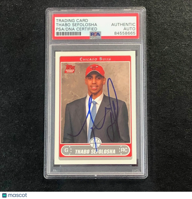 2006-07 Topps Basketball #257 Thabo Sefolosha Signed Card Auto PSA/DNA Slabbed R