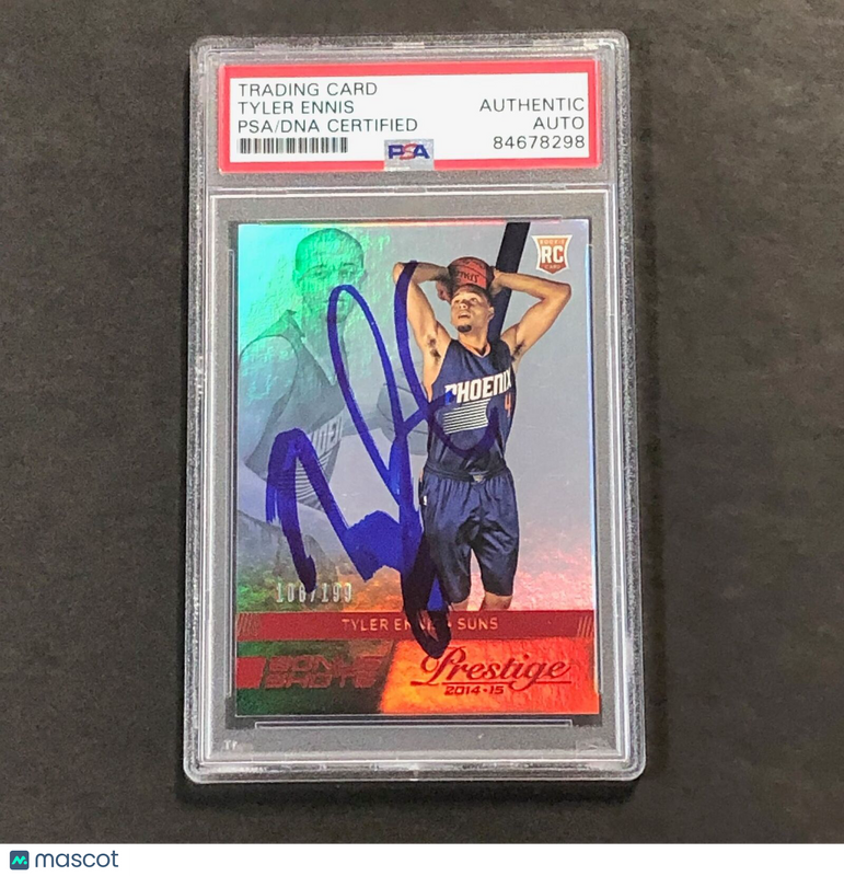 2014-15 Panini Prestige Bonus Shots #176 Tyler Ennis Signed Rookie Card AUTO PSA