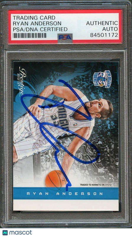 2012-13 Panini Prestige #5 Ryan Anderson Signed Card AUTO PSA Slabbed Hornets