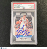 2017-18 Panini Prizm #178 Jon Leuer Signed Card AUTO PSA Slabbed Pistons