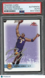 2003-04 Fleer Focus #36 Devean George Signed Card AUTO PSA Slabbed