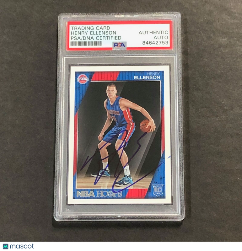 2016-17 Panini Hoops #275 Henry Ellenson Signed Card Auto PSA Slabbed Pistons