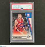 2010-11 Panini Season Update #25 Spencer Hawes Signed Card AUTO 10 PSA/DNA Slabb